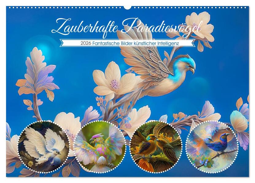 Zauberhafte Paradiesvögel (Wandkalender 2026 DIN A2 quer) CALVENDO Monatskalender