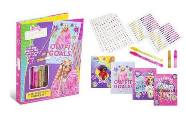 BARBIE EXTRA Glitter Crystal Bilder Set