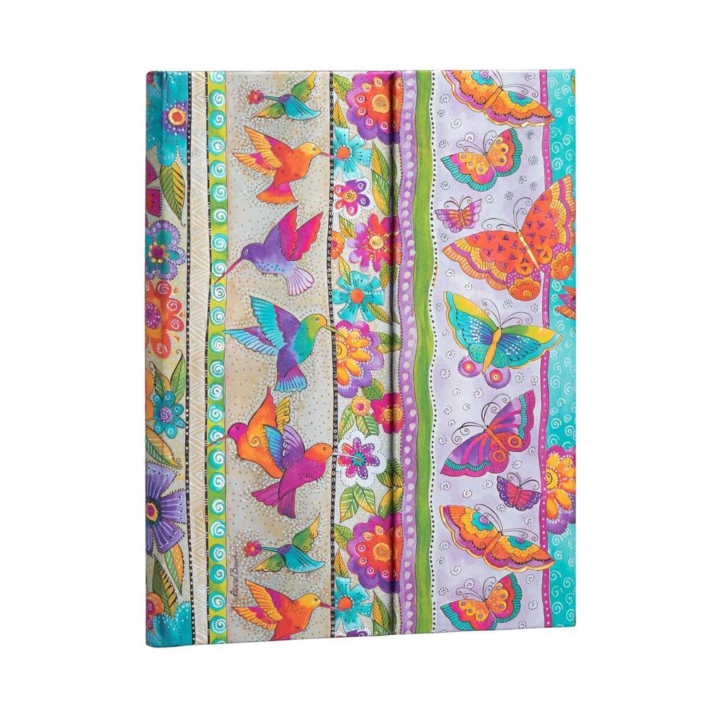 Hardcover Notizbuch Kolibri und Schmetterlinge Ultra Liniert