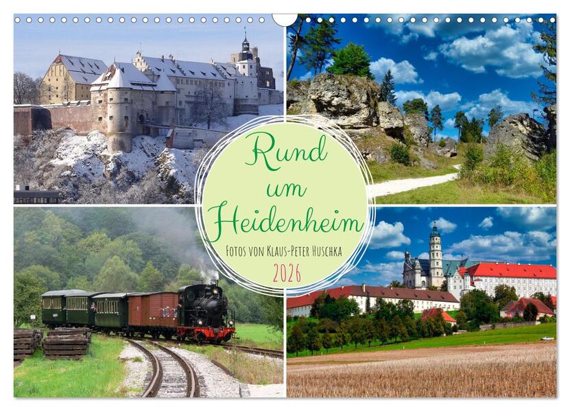 Rund um Heidenheim (Wandkalender 2026 DIN A3 quer) CALVENDO Monatskalender