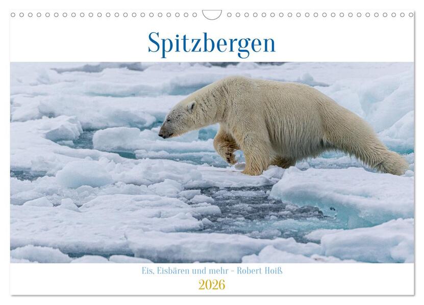 Spitzbergen - Eis Eisbären und mehr (Wandkalender 2026 DIN A3 quer) CALVENDO Monatskalender
