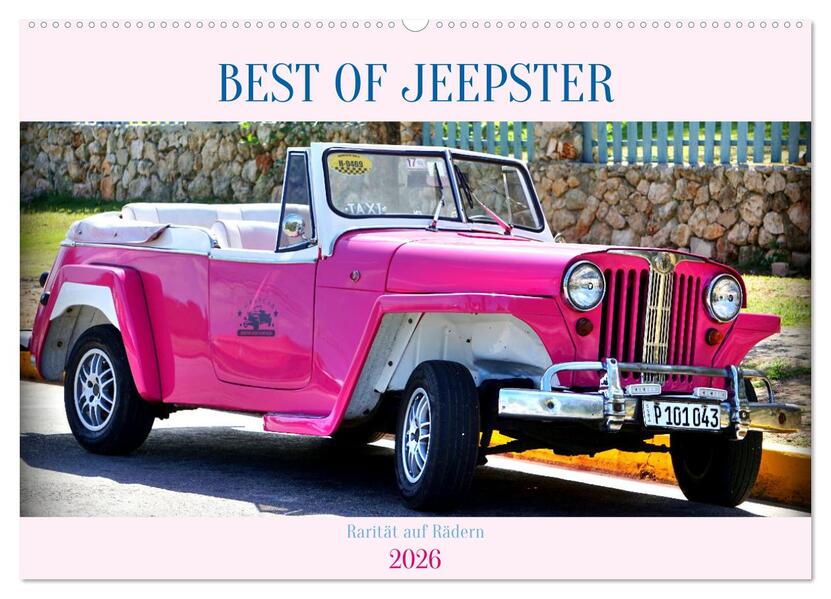BEST OF JEEPSTER - Rarität auf Rädern (Wandkalender 2026 DIN A2 quer) CALVENDO Monatskalender