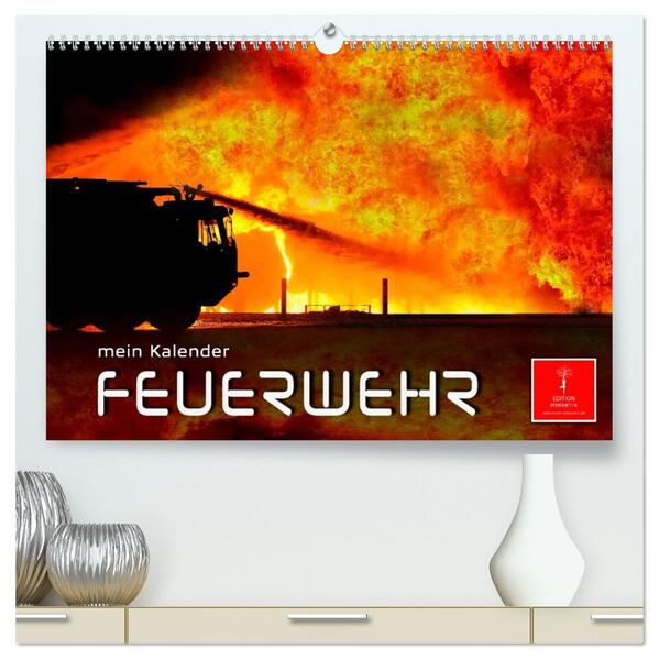 Feuerwehr - mein Kalender (hochwertiger Premium Wandkalender 2026 DIN A2 quer) Kunstdruck in Hochglanz