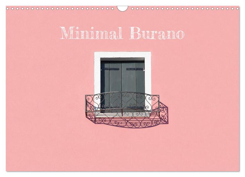 Minimal Burano (Wandkalender 2026 DIN A3 quer) CALVENDO Monatskalender