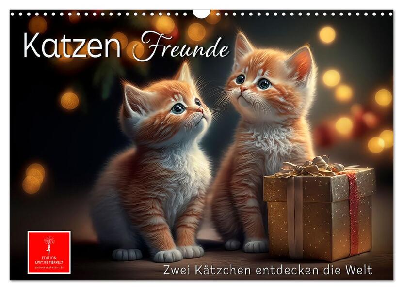 Katzen Freunde (Wandkalender 2026 DIN A3 quer) CALVENDO Monatskalender