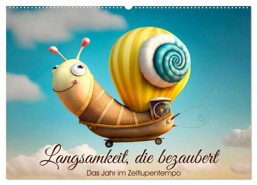 Langsamkeit die bezaubert. Das Jahr im Zeitlupentempo. (Wandkalender 2026 DIN A2 quer) CALVENDO Monatskalender