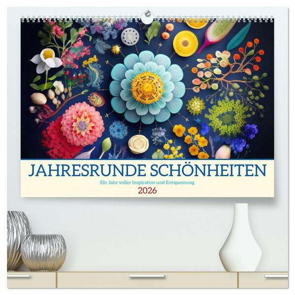 Jahresrunde Schönheiten (hochwertiger Premium Wandkalender 2026 DIN A2 quer) Kunstdruck in Hochglanz