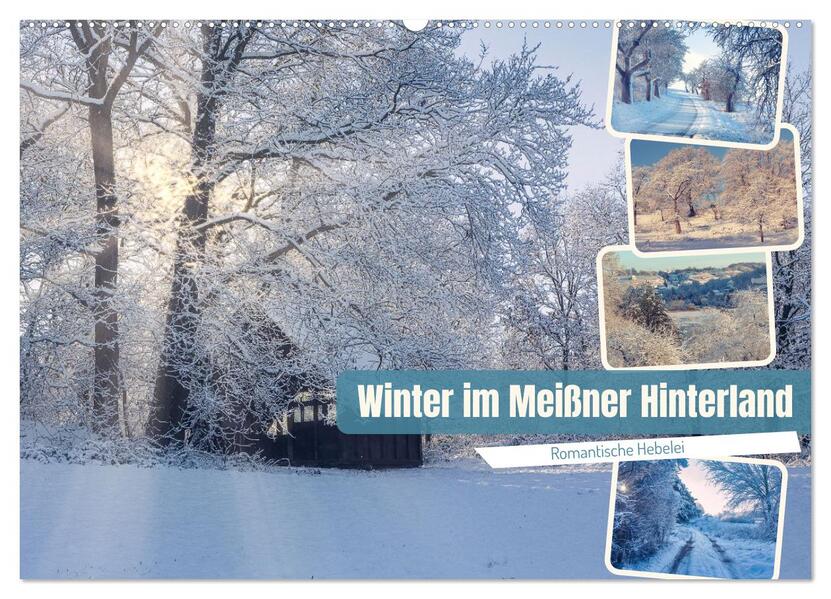 Winter im Meißner Hinterland (Wandkalender 2026 DIN A2 quer) CALVENDO Monatskalender