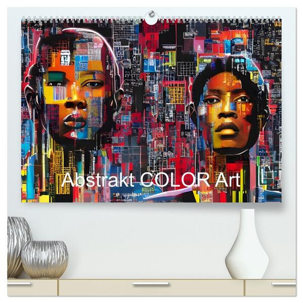 Abstrakt color Art (hochwertiger Premium Wandkalender 2026 DIN A2 quer) Kunstdruck in Hochglanz