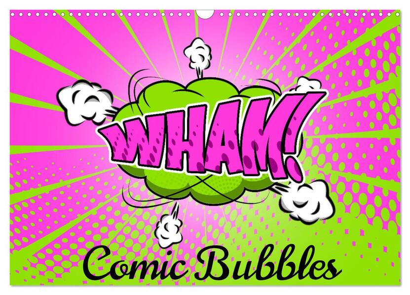Comic Bubbles (Wandkalender 2026 DIN A3 quer) CALVENDO Monatskalender