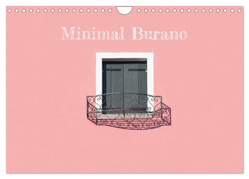 Minimal Burano (Wandkalender 2026 DIN A4 quer) CALVENDO Monatskalender