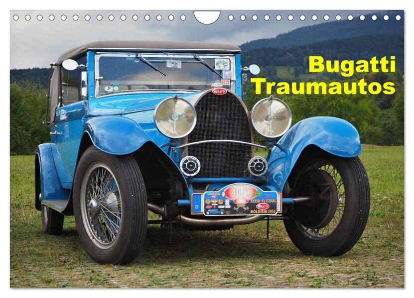 Bugatti Traumautos (Wandkalender 2026 DIN A4 quer) CALVENDO Monatskalender
