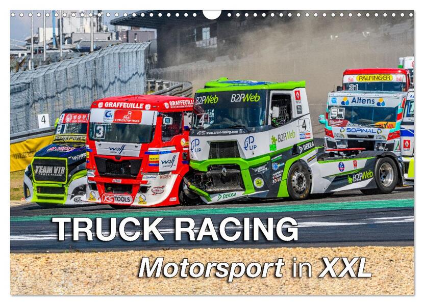 TRUCK RACING - Motorsport in XXL (Wandkalender 2026 DIN A3 quer) CALVENDO Monatskalender