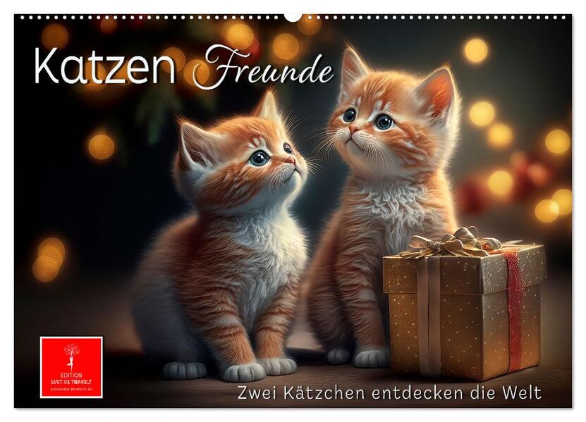 Katzen Freunde (Wandkalender 2026 DIN A2 quer) CALVENDO Monatskalender