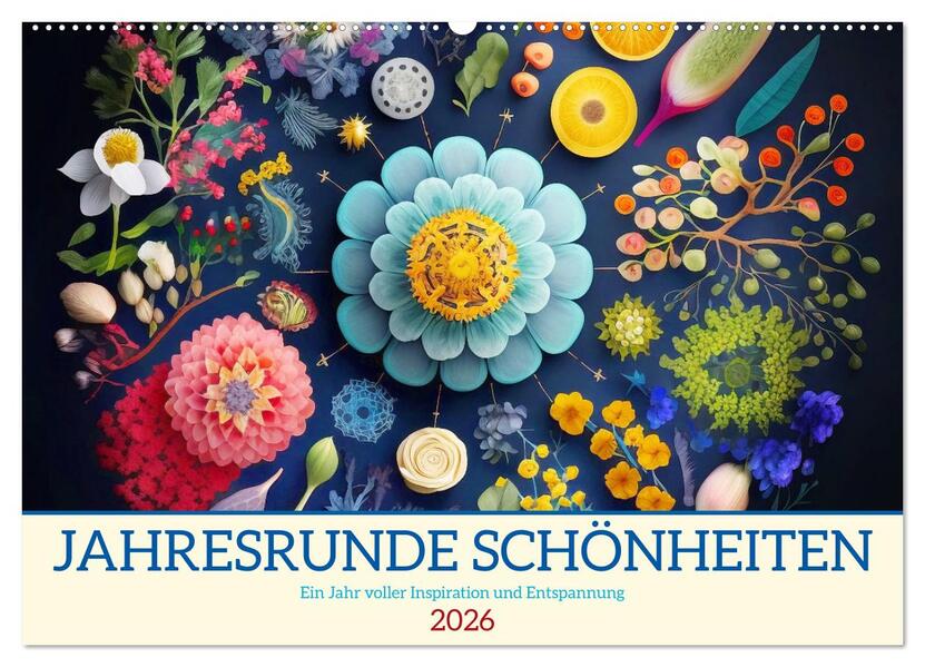 Jahresrunde Schönheiten (Wandkalender 2026 DIN A2 quer) CALVENDO Monatskalender