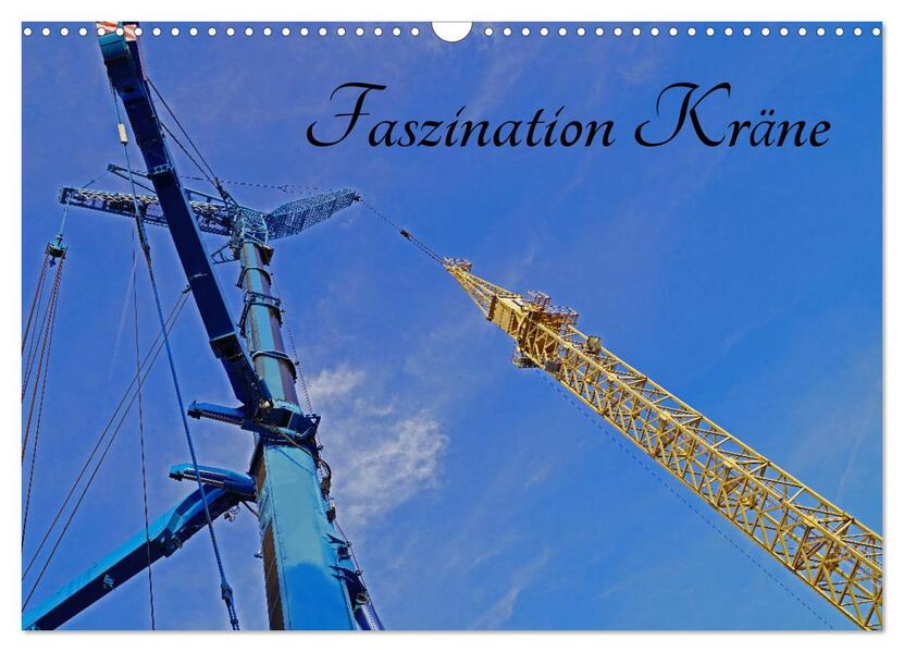 Faszination Kräne (Wandkalender 2026 DIN A3 quer) CALVENDO Monatskalender