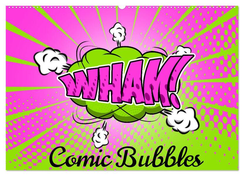 Comic Bubbles (Wandkalender 2026 DIN A2 quer) CALVENDO Monatskalender
