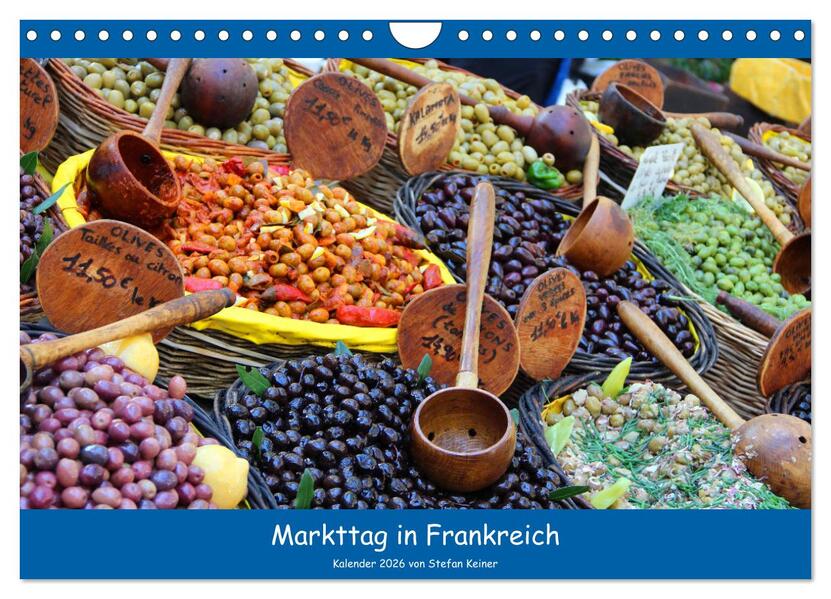 Markttag in Frankreich (Wandkalender 2026 DIN A4 quer) CALVENDO Monatskalender