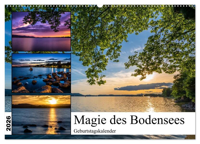Magie des Bodensees (Wandkalender 2026 DIN A2 quer) CALVENDO Monatskalender