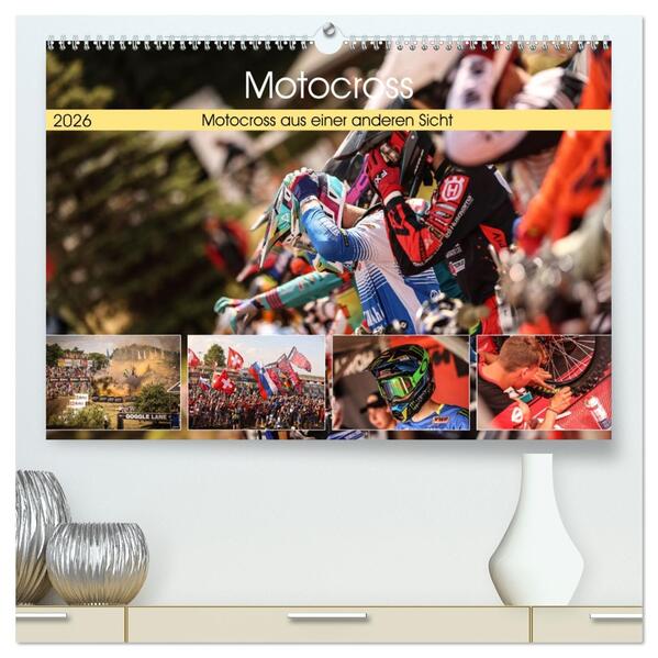 Motocross aus einer anderen Sicht (hochwertiger Premium Wandkalender 2026 DIN A2 quer) Kunstdruck in Hochglanz