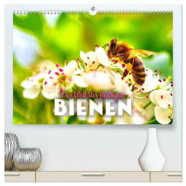 Die Welt der fleißigen Bienen (hochwertiger Premium Wandkalender 2026 DIN A2 quer) Kunstdruck in Hochglanz