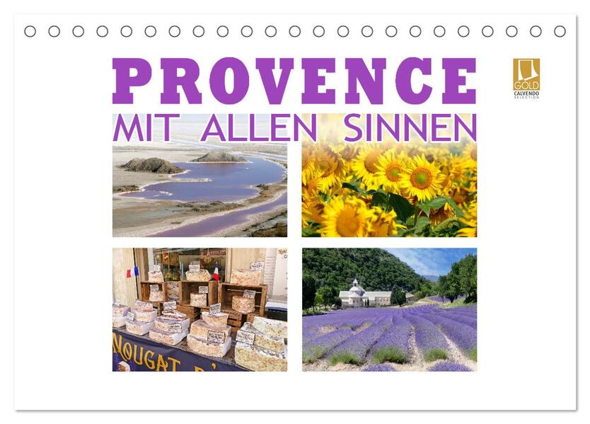 Provence mit allen Sinnen (Tischkalender 2026 DIN A5 quer) CALVENDO Monatskalender
