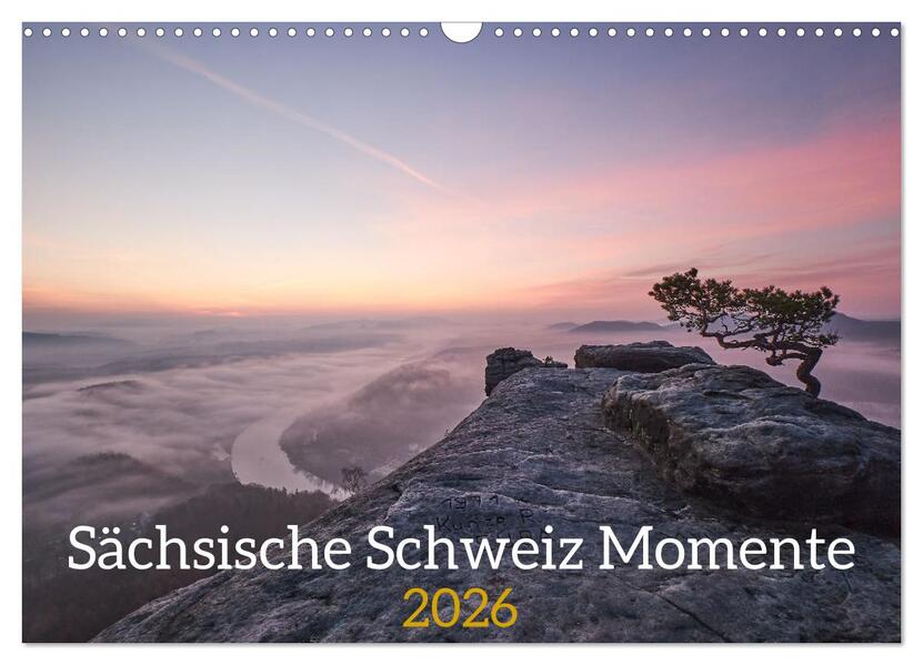 Sächsische Schweiz Momente 2026 (Wandkalender 2026 DIN A3 quer) CALVENDO Monatskalender