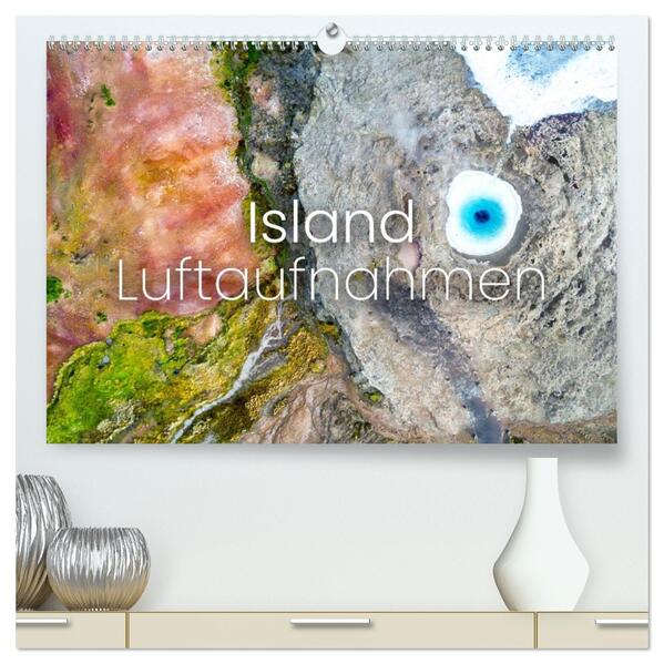 Island Luftaufnahmen (hochwertiger Premium Wandkalender 2026 DIN A2 quer) Kunstdruck in Hochglanz