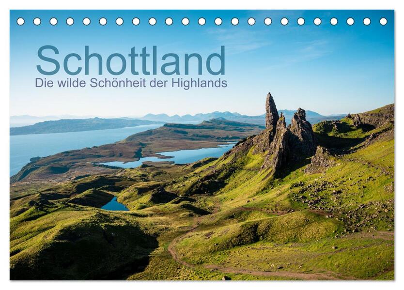 Schottland - Die wilde Schönheit der Highlands (Tischkalender 2026 DIN A5 quer) CALVENDO Monatskalender