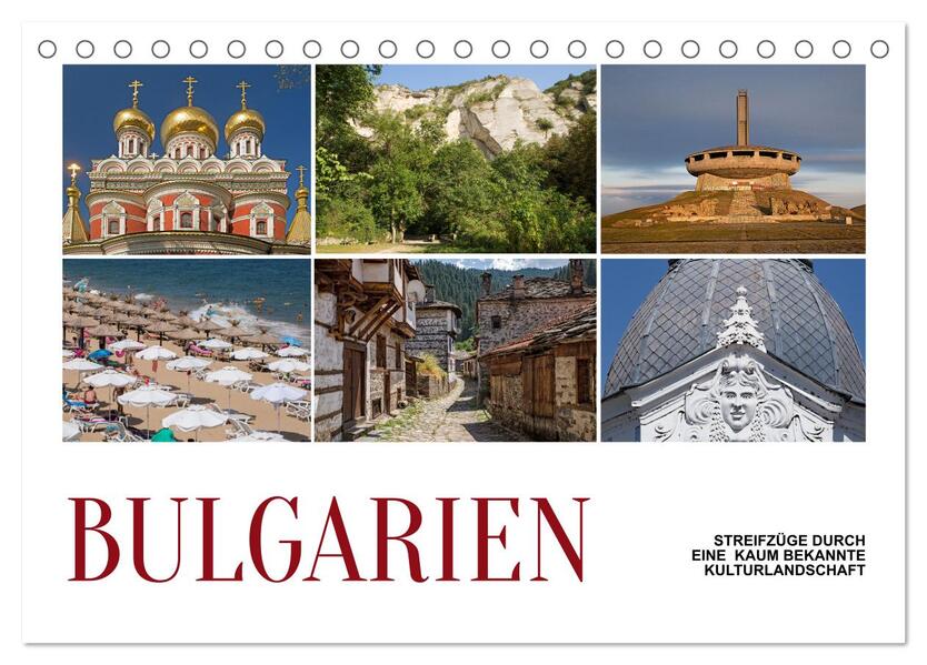 Bulgarien - Streifzüge durch eine kaum bekannte Kulturlandschaft (Tischkalender 2026 DIN A5 quer) CALVENDO Monatskalender