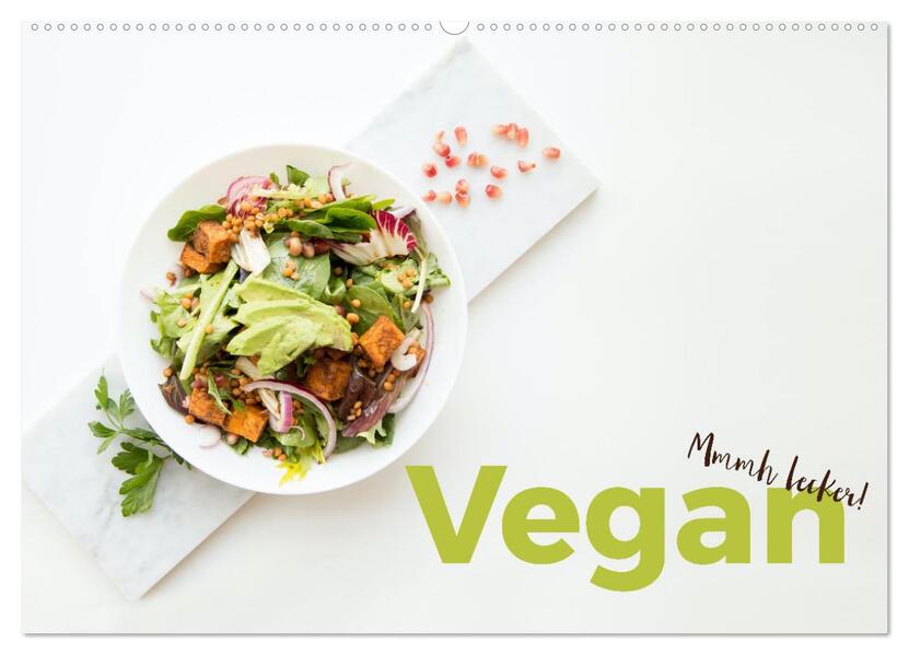 Vegan - Mmmh lecker! (Wandkalender 2026 DIN A2 quer) CALVENDO Monatskalender