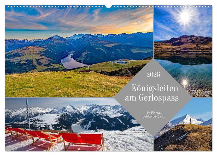 Königsleiten am Gerlospass (Wandkalender 2026 DIN A2 quer) CALVENDO Monatskalender