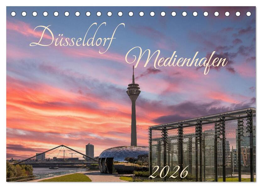 Düsseldorf Medienhafen (Tischkalender 2026 DIN A5 quer) CALVENDO Monatskalender