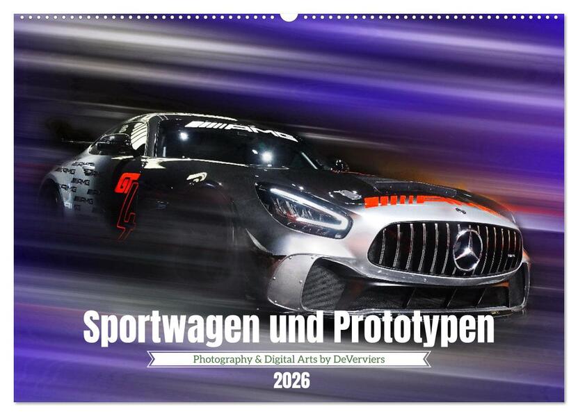 Sportwagen und Prototypen (Wandkalender 2026 DIN A2 quer) CALVENDO Monatskalender