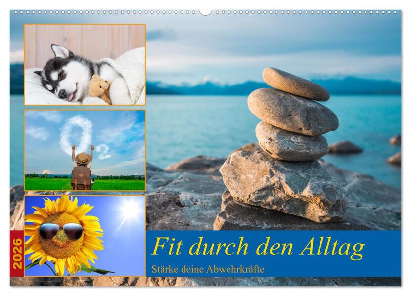 Fit durch den Alltag - stärke deine Abwehrkräfte (Wandkalender 2026 DIN A2 quer) CALVENDO Monatskalender