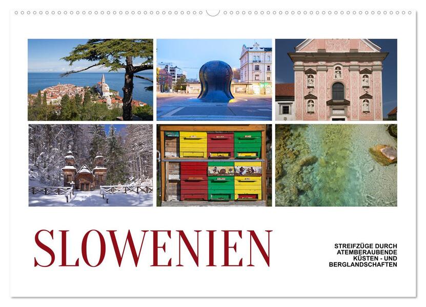 Slowenien - Streifzüge durch atemberaubende Küsten- und Berglandschaften (Wandkalender 2026 DIN A2 quer) CALVENDO Monatskalender
