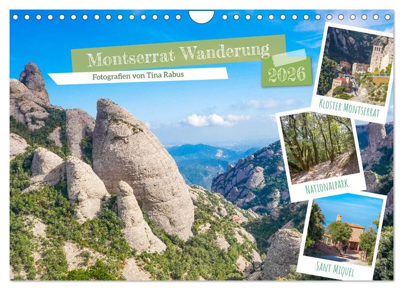 Montserrat Wanderung (Wandkalender 2026 DIN A4 quer) CALVENDO Monatskalender