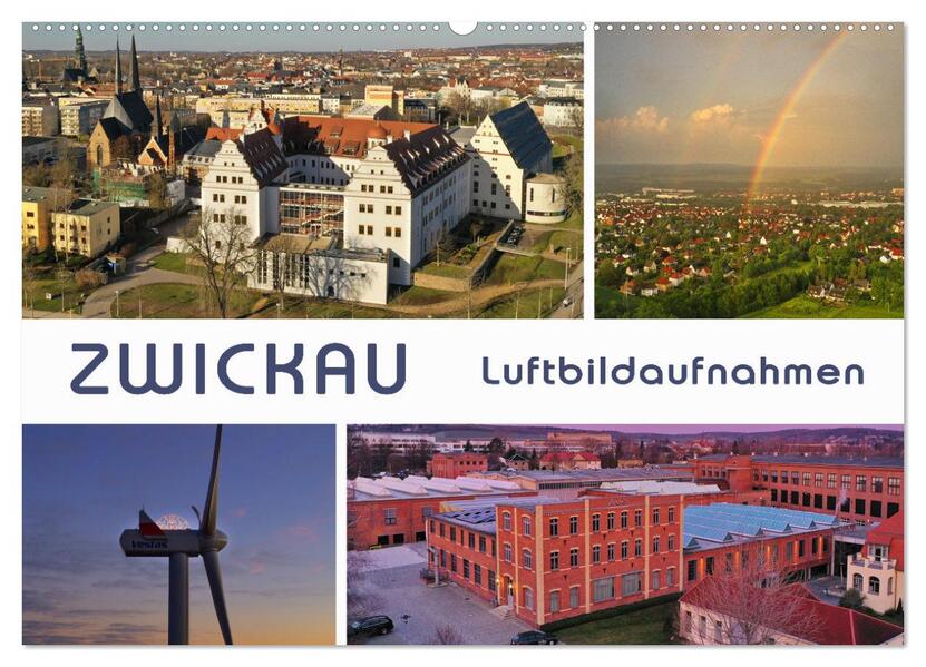 Zwickau - Luftaufnahmen (Wandkalender 2026 DIN A2 quer) CALVENDO Monatskalender