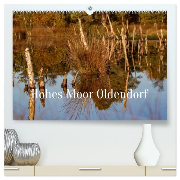 Hohes Moor Oldendorf (hochwertiger Premium Wandkalender 2026 DIN A2 quer) Kunstdruck in Hochglanz