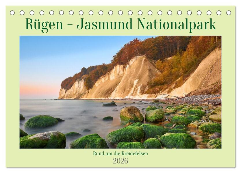 Rügen - Jasmund Nationalpark (Tischkalender 2026 DIN A5 quer) CALVENDO Monatskalender
