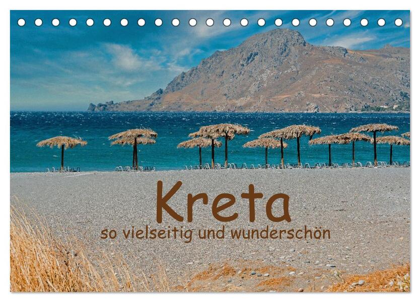 Kreta so vielseitig und wunderschön (Tischkalender 2026 DIN A5 quer) CALVENDO Monatskalender