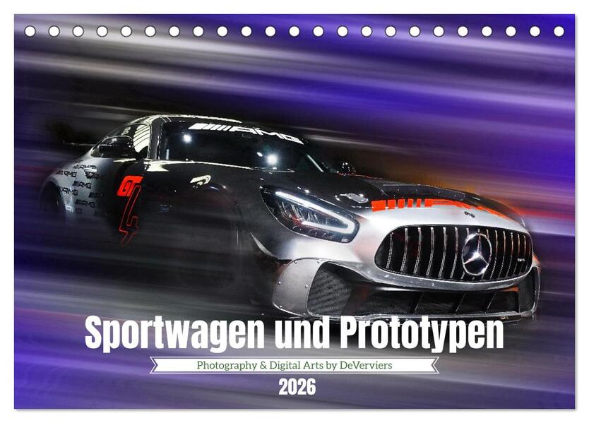 Sportwagen und Prototypen (Tischkalender 2026 DIN A5 quer) CALVENDO Monatskalender