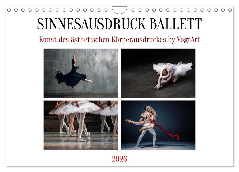 Sinneseindrücke Ballett (Wandkalender 2026 DIN A4 quer) CALVENDO Monatskalender