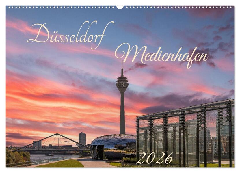 Düsseldorf Medienhafen (Wandkalender 2026 DIN A2 quer) CALVENDO Monatskalender