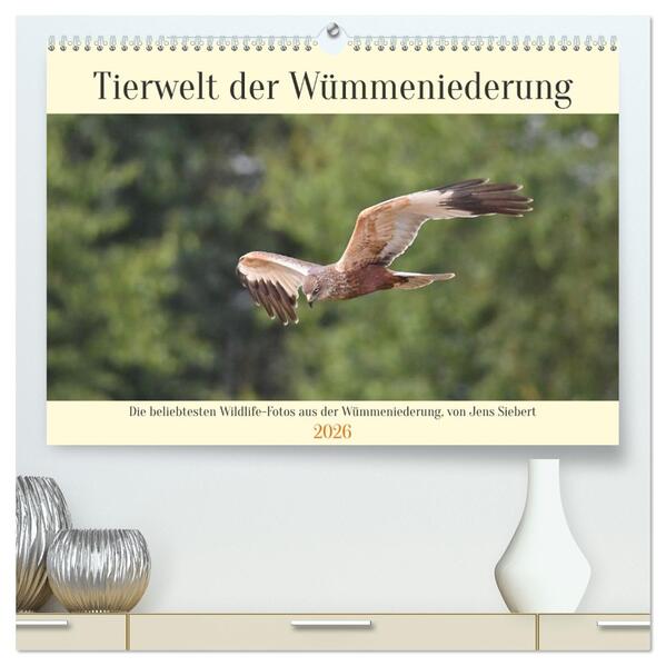 Tierwelt der Wümmeniederung (hochwertiger Premium Wandkalender 2026 DIN A2 quer) Kunstdruck in Hochglanz