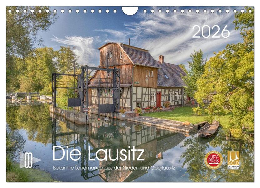 Die Lausitz - Landmarken der Nieder- und Oberlausitz (Wandkalender 2026 DIN A4 quer) CALVENDO Monatskalender