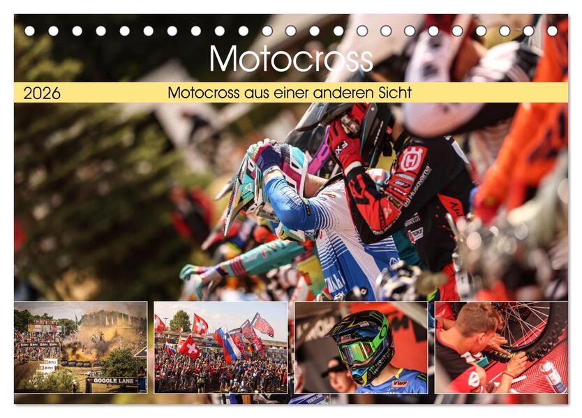 Motocross aus einer anderen Sicht (Tischkalender 2026 DIN A5 quer) CALVENDO Monatskalender