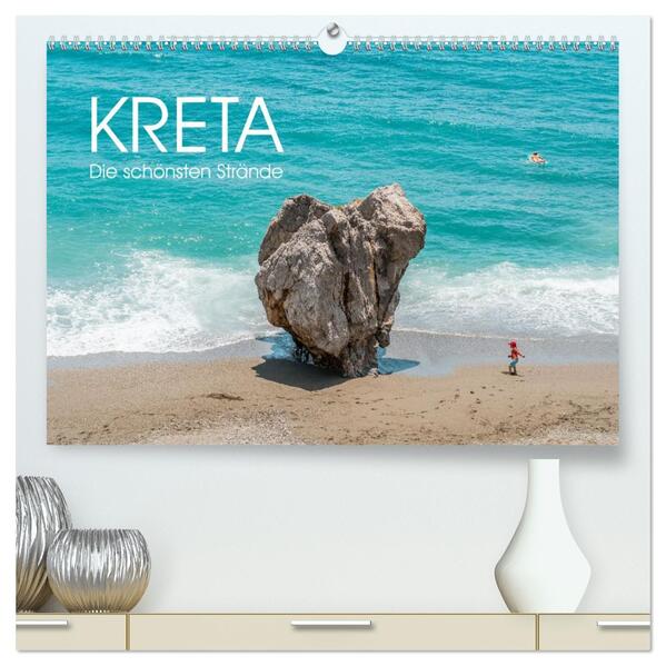 Kreta - Die schönsten Strände (hochwertiger Premium Wandkalender 2026 DIN A2 quer) Kunstdruck in Hochglanz