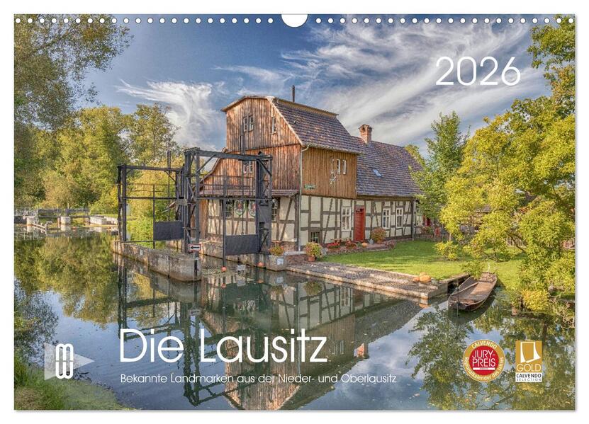 Die Lausitz - Landmarken der Nieder- und Oberlausitz (Wandkalender 2026 DIN A3 quer) CALVENDO Monatskalender