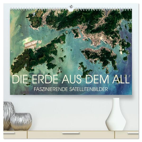 Die Erde aus dem All (hochwertiger Premium Wandkalender 2026 DIN A2 quer) Kunstdruck in Hochglanz